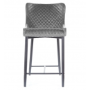 Стул барный SIGNAL COLIN B H-2 Velvet Bluvel 14 серый/черный